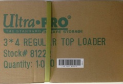 Ultra Pro LIGHT Top Loader CASE (1000 Toploaders)